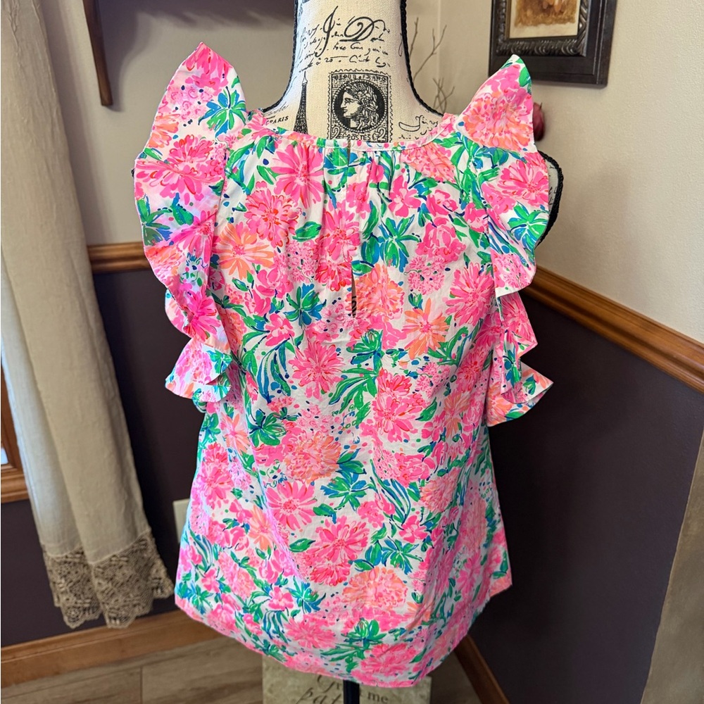 Lilly Pulitzer Marlee Ruffle Top - Picture 5 of 8